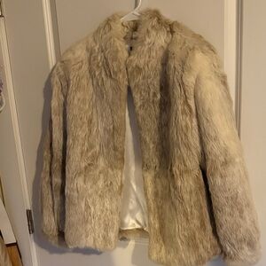 Women's Fur Coat - Cream